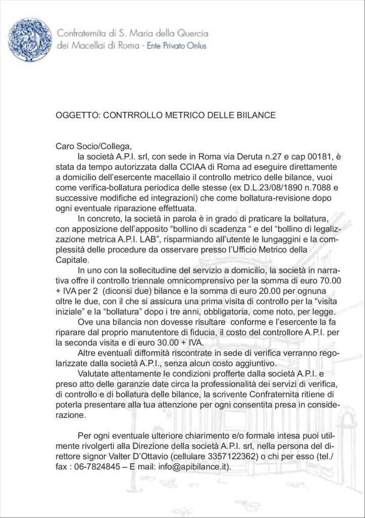 controllo metrico