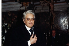 Il Presidente della Repubblica Sergio Mattarella nella chiesa di Santa Maria della Quercia