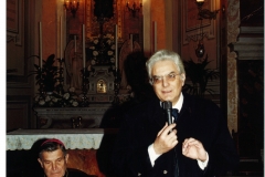 Il Presidente della Repubblica Sergio Mattarella nella chiesa di Santa Maria della Quercia