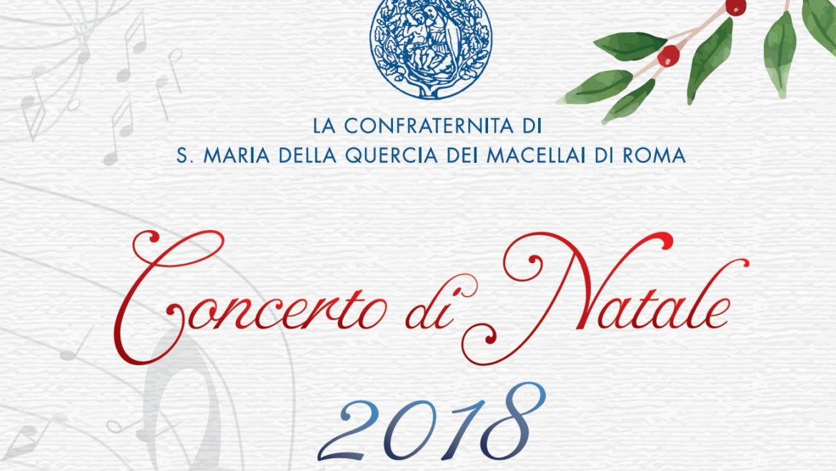 Concerto di Natale della Confraternita sabato 8 dicembre 2018